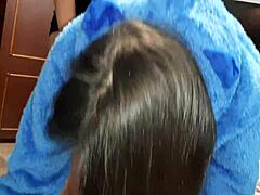 Neighbors get caught in passionate threesome with strapon fucking and orgasm. I joined the homemade lesbian group sex on bed.