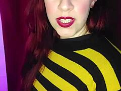 argentine stepsister gets hot from nudes and plugs ass in roleplay domination