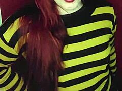 argentine stepsister gets hot from nudes and plugs ass in roleplay domination