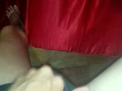 skinny brunette girl locks door for homemade pussy caress in shorts until wet orgasm