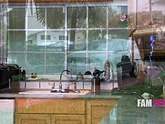 Gypsy teen rides step sibling in classic cowgirl pov retro style