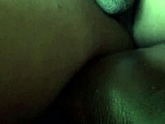 This fat bbw girlfriend gives sloppy head with her mouth full of big black cock. She's in the bedroom while her sister is right next door.