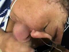 Blowjob pov from chubby amateur in homemade video