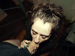 next door girl auditions in casting interview, taking big cock pov blowjob. she swallows cumshot after homemade italian sex.