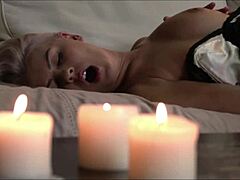 Jasmine Rouge Feels Deep Desire During Chill Night with Hairy Pussy and Dildo