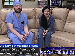 Dr Tampa Cek Fisik Cheerleader Nakal Mya di Florida pake Sarung Tangan POV Humiliasi