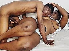 Big Thigh Wide Ass Chubby Girl Estactic Serves as Submissive Fuck Mate in Homemade Action