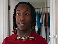 College Ally Spies on Lesbian Couple Demands Threesome with Destiny 18+ Mira Mighty Dee Ameena Green