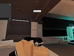 futa pounding slut wildly in roblox condo action