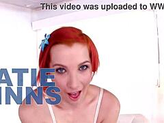  oh wow katie kinns deepthroats that big cock extreme style and swallows cum