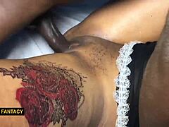 My girlfriend's sexy ebony pussy feels amazing I just can't hold back! 🔥