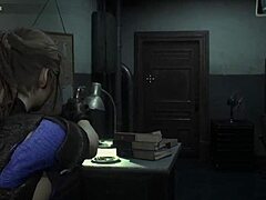 Busty super cop Claire Redfield dominates the scene!