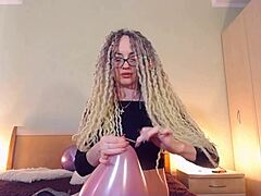 Custom balloon video with curvy mommy and big tits in alternative fetish