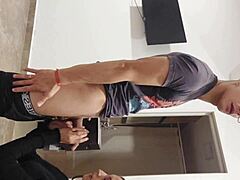 Hey worker, how did you conquer that hot big ass businesswoman in this homemade pov quickie