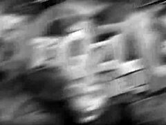 Redhead gives blowjob and takes cumshot in detailed action