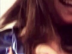 These shiny purple PVC panties feel almost too tight on me