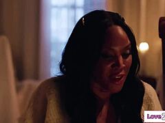 busty milf spirit craves lesbian pussy licking sex to escape 😏