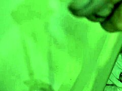 Rubing my cock in and out of the shower with that big monster feel!