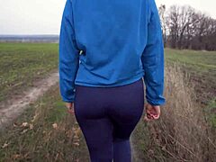 why is this milf's nice ass so tempting in those tight pants from behind?