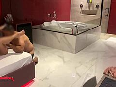 I... uh, watch this cute brazilian blonde wife in lingerie giving blowjob to cuckold's friend