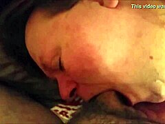 So this milf bbw is just chilling at home, sucking on a massive cock like it's her favorite treat