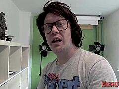 British Slut Sucking Nerds Cock in First Time Reality