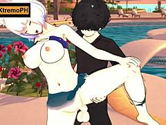 Cat girl gets fucked super rich on the beach - intense action!