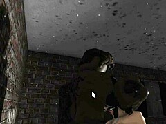 roblox slut goes down on big black dick with cute bunny style and sloppy sucking