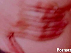 sexy redhead helena handbasket starts by sucking her fingers then fucks her tight pussy with passion