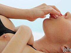 Whoa, this nice vibrator fits that hot teen pussy perfectly with solo masturbation fingering 😍