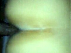 She casually bent over, that big booty white bitch from Milan taking the massive black cock deep.