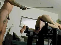 Submissive student slut endures rough anal penetration with deepthroat and spanking as humiliation