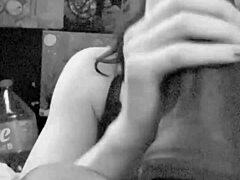 oh man, i'm deepthroating this huge bbc dildo, sucking it close up with all that sloppy action and latina flair