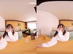 ファミレスVRコスプレで玩具オナニー！おっぱい弄りながら超露出感