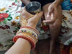 Hey, bahu went to give water to sasur ji but ended up giving her pussy in clear hindi voice