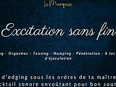 I'm tryin' to edge you forever with this French femdom joi, y'know, endless excitation without no end... wait, jerk off instructions too?