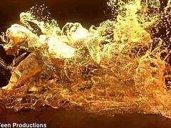 Newbie teen 18+ Daila Star dives into her first hardcore interracial DP with big black cocks outdoors