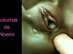 co�o gordito disfrutando de una buena polla... um, with dildo creampie orgasm and shaved pussy