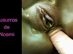 co�o gordito disfrutando de una buena polla... um, with dildo creampie orgasm and shaved pussy