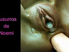 co�o gordito disfrutando de una buena polla... um, with dildo creampie orgasm and shaved pussy
