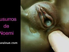 co�o gordito disfrutando de una buena polla... um, with dildo creampie orgasm and shaved pussy