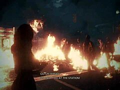 topless fitness model claire redfield shows athletic moves