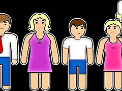 Horny teen step sis discovers stepbros huge penis in cheating pov taboo encounter