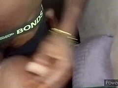 Big Booty Slut Bent Over for Quick Black Doggystyle Action