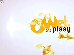 Teen Eva Berger feels intense passion getting wet and pissy with tits exposed