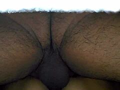 Latina wife experiences deep creampie with clothes ripped and juices dripping