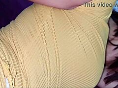 Petite Latina hijastra moans richly in outdoor doggystyle under miniskirt