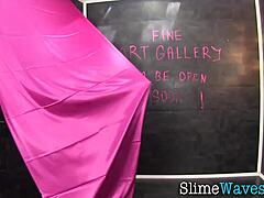 This slut's totally owning that gloryhole dick action.