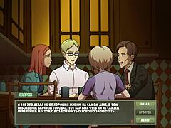 Blonde big tits teacher gives handjob and titty fuck to nerd student in classroom with licking and cumshot