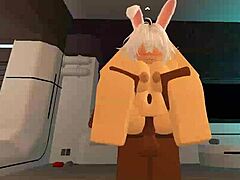 omg this shy slut bunny takes big black monster cock fucking in roblox condo... quality sucks but next one's better!! 🐰🍆